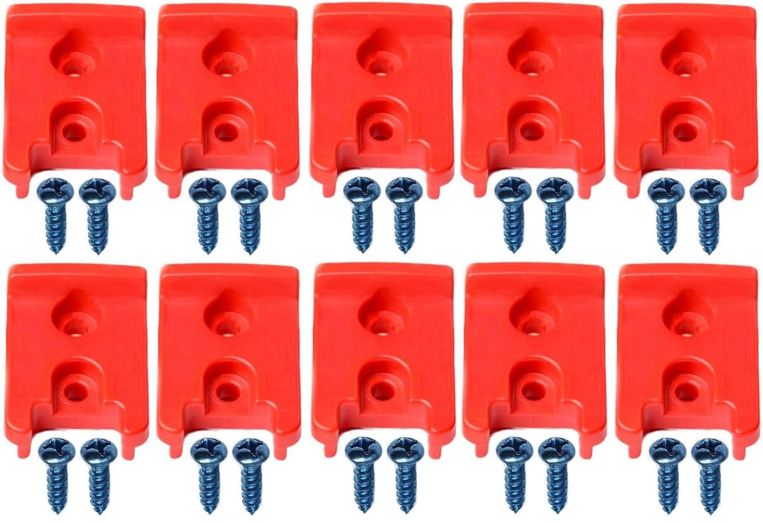 10 PCS Tool Holder 20 Screws Cordless Snap Fit Organizer Drill Wall Mount