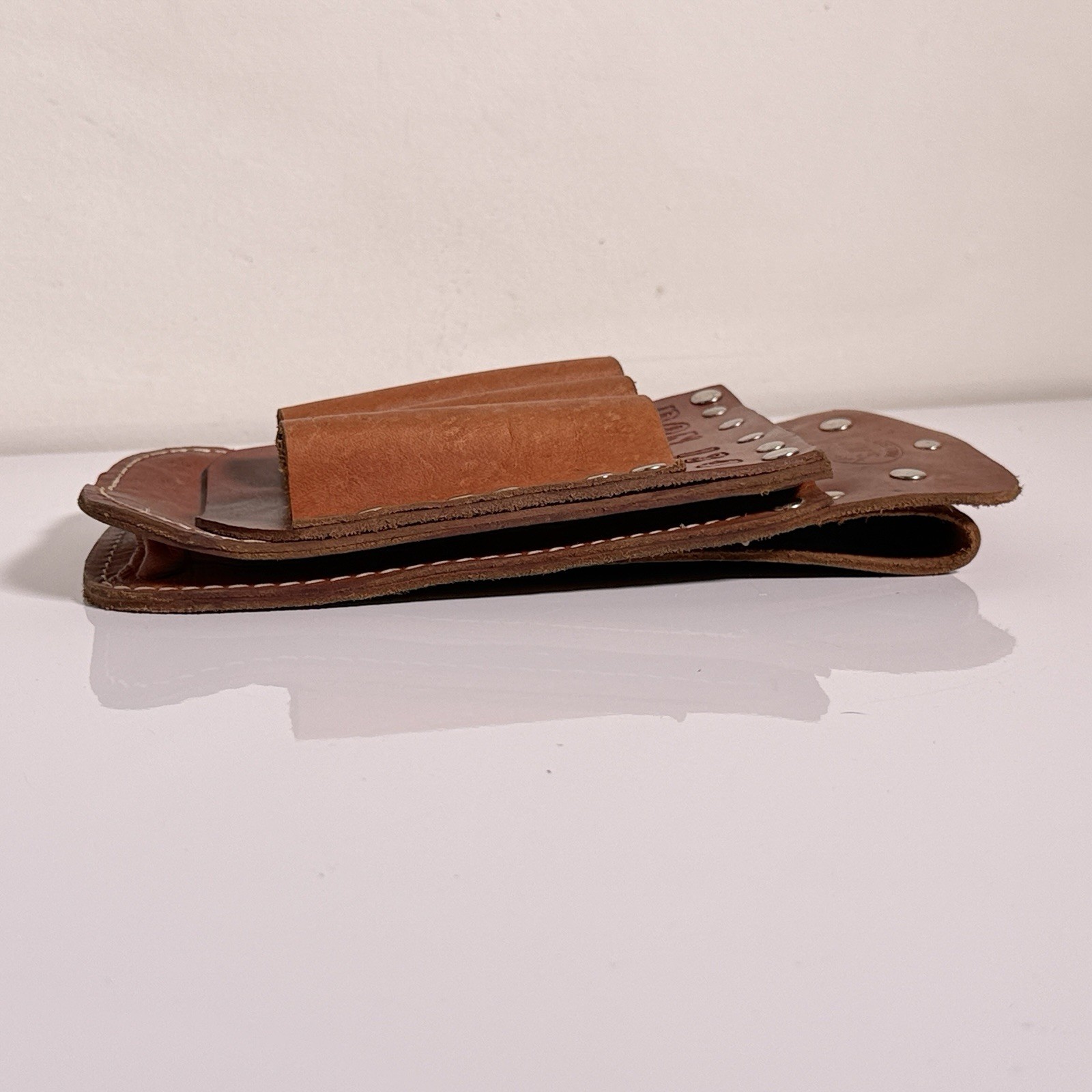 Jims Custom Leathercraft 3 Tool Pouch Pocket Buddy IBEW Local 134 Chicago RARE