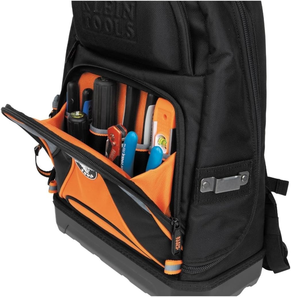 Durable 39 Pocket Tool Organizer Backpack – Waterproof Molded Base for Safety