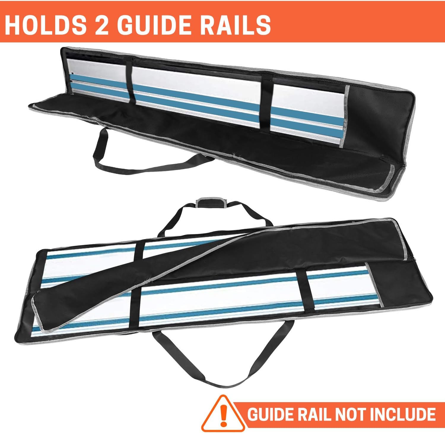 Premium Guide Rail Bag, Double Side Track Saw Bag, Protective Carrying Case