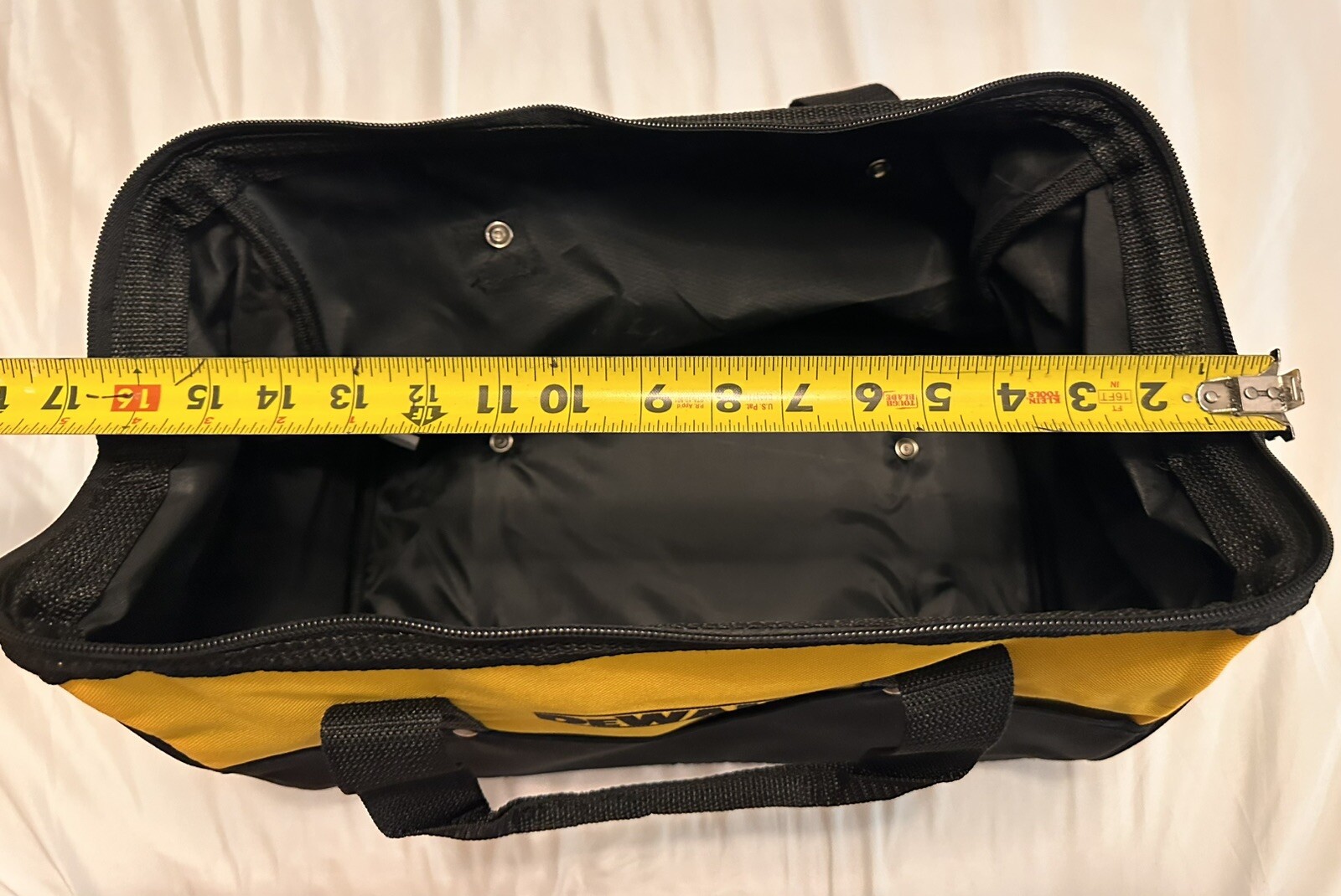 DEWALT N037466 15 inch Ballistic Contractor Tool Bag with Runners