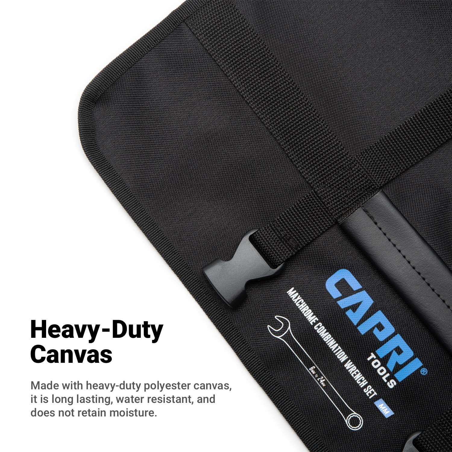 Wrench Roll Up Pouch, Metric, 19 Pockets