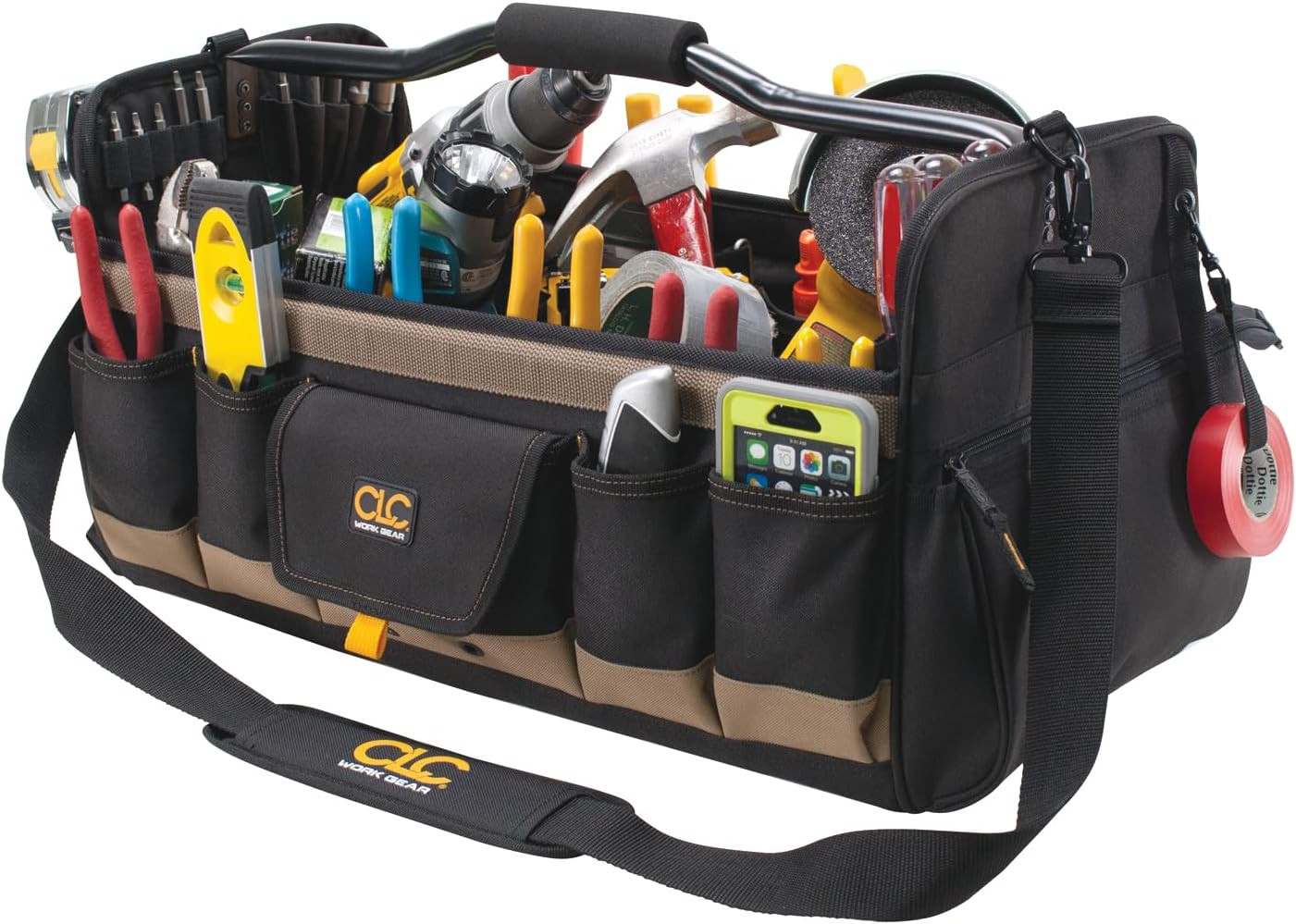 WORK GEAR 1579 20 Inch, Open Top, Soft Sided Tool Box, 27 Pockets