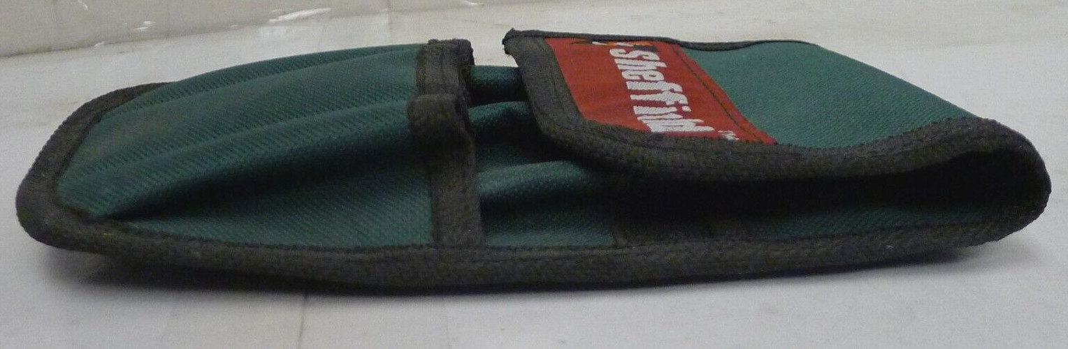 Sheffield Utility Tool Belt Pouch Green w/ Red & White Logo – NEVER USED