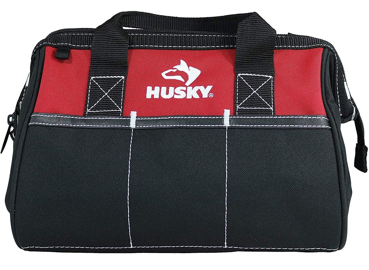 Husky 12 in Water-Resistant Contractor Tool Bag 82004N11