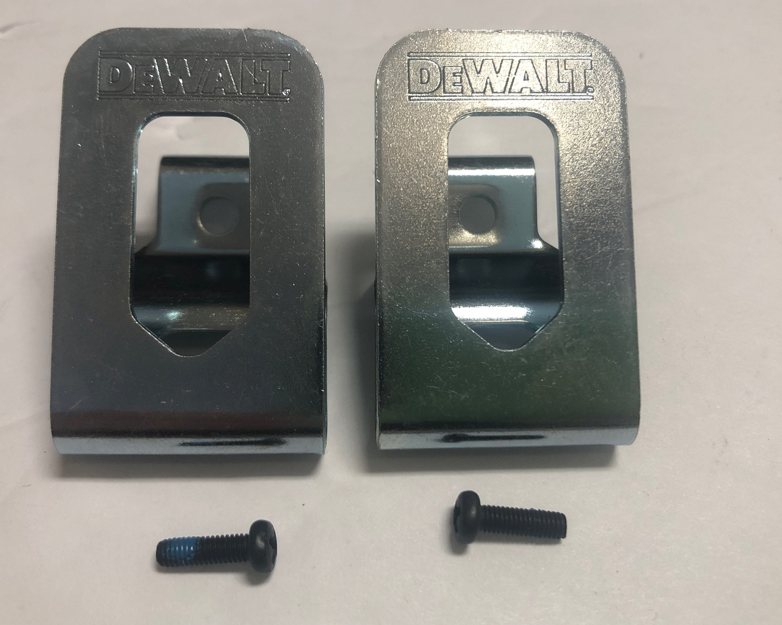 (2) NEW DEWALT Belt Clips Hooks for DCD708 DCF809 DCD996 DCF887 + Most 20V Tools