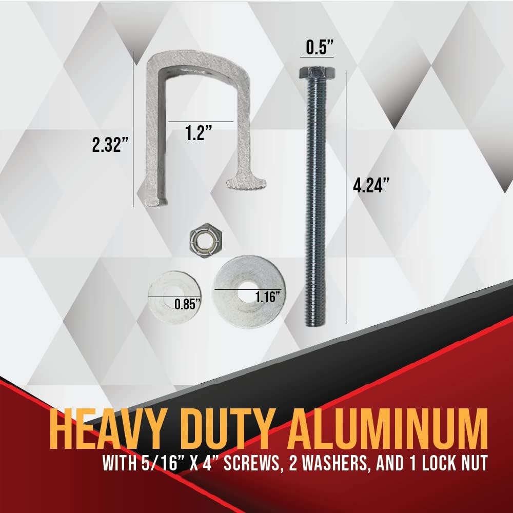 tool BXR Tool Box Clamp 4 Pack – Heavy Duty Universal Aluminum Tie