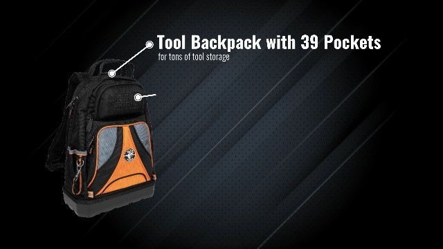 Heavy Duty Tool Backpack Organizer with 39 Pockets & Molded Bottom – Tradesman P