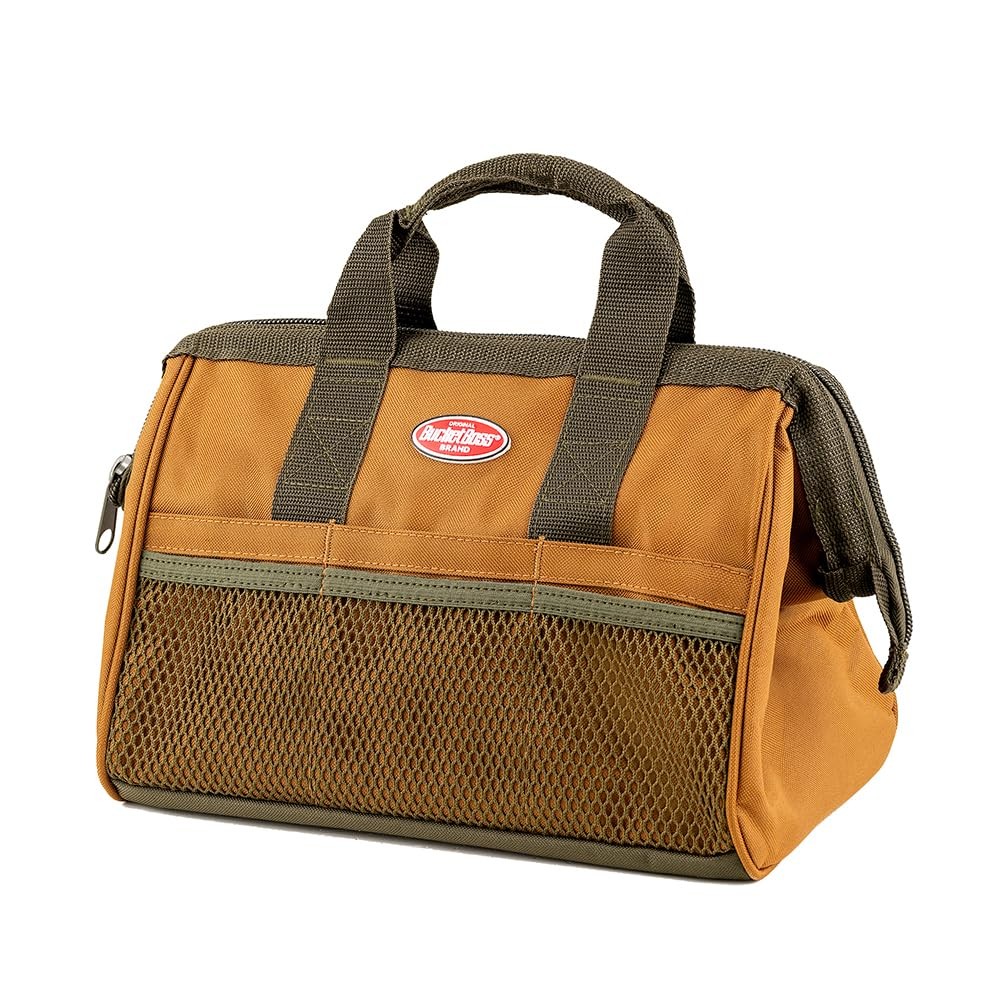 Bucket Boss Gatemouth 13 Tool Bag in Brown, 60013, 8 liters 8 liters, Brown