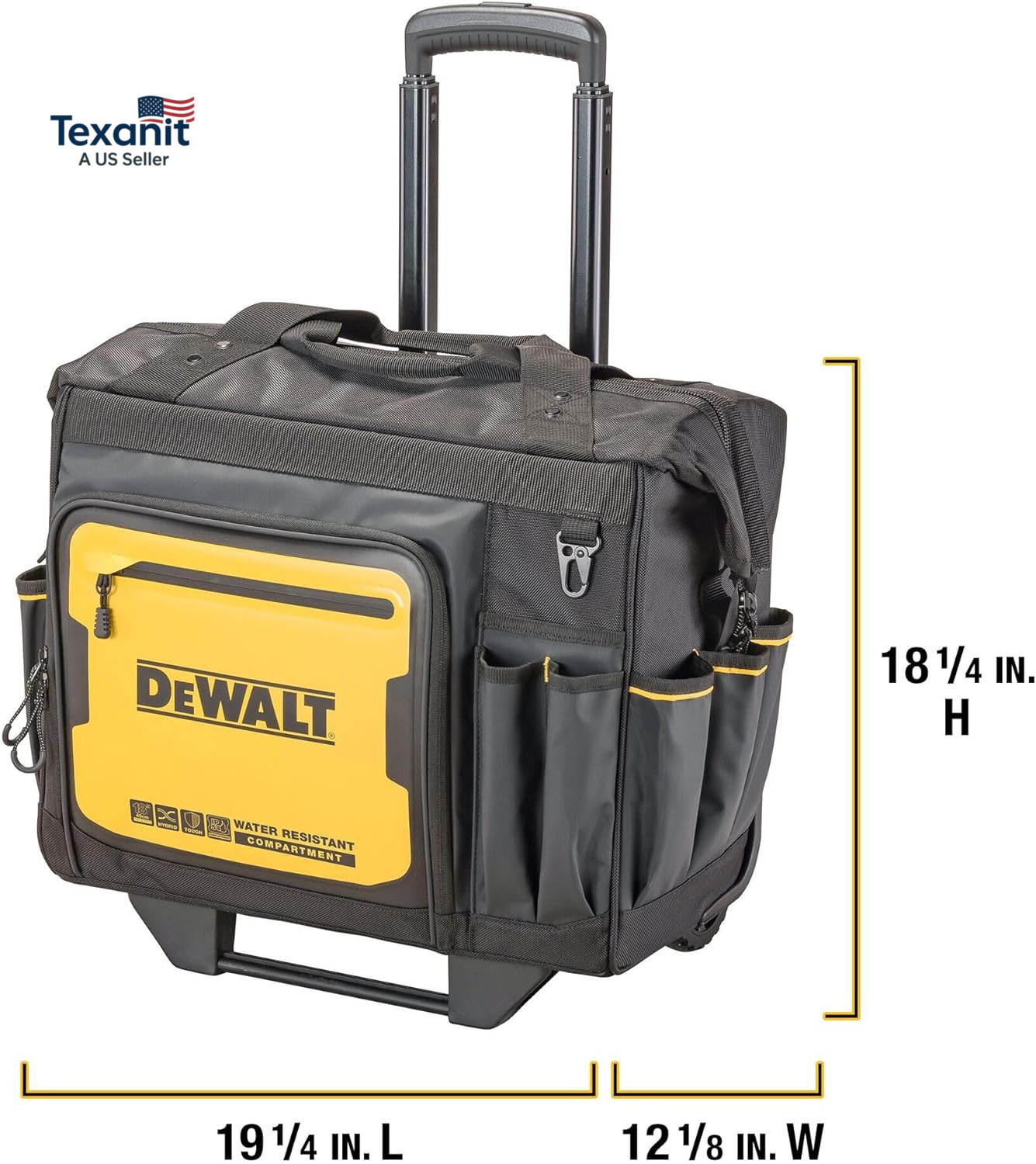 18 Inch Rolling Tool Storage Bag with 27 Pockets (DWST560107)