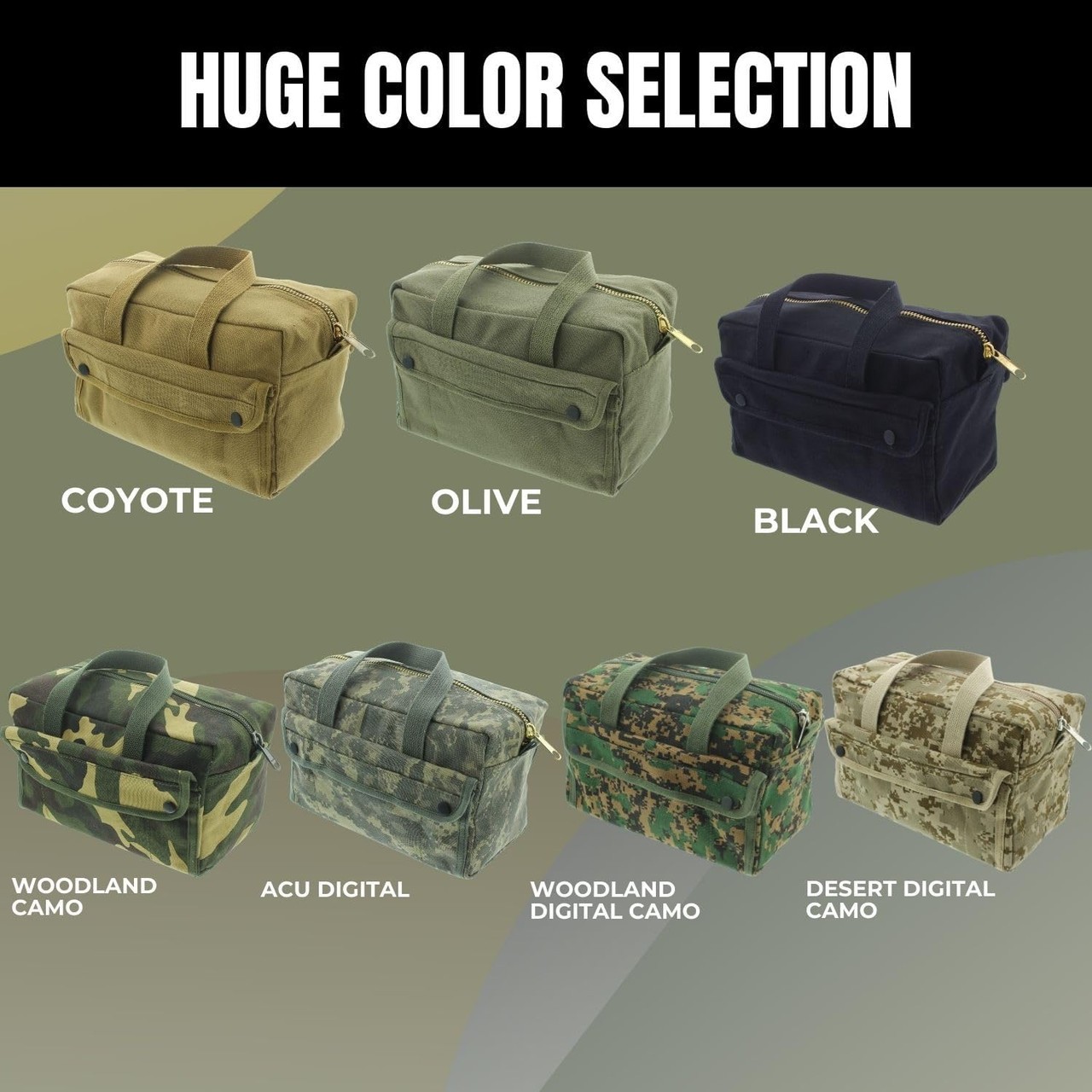 Heavy Duty Canvas Tool Bag Tactical Field Bag General Purpose Storage Bag