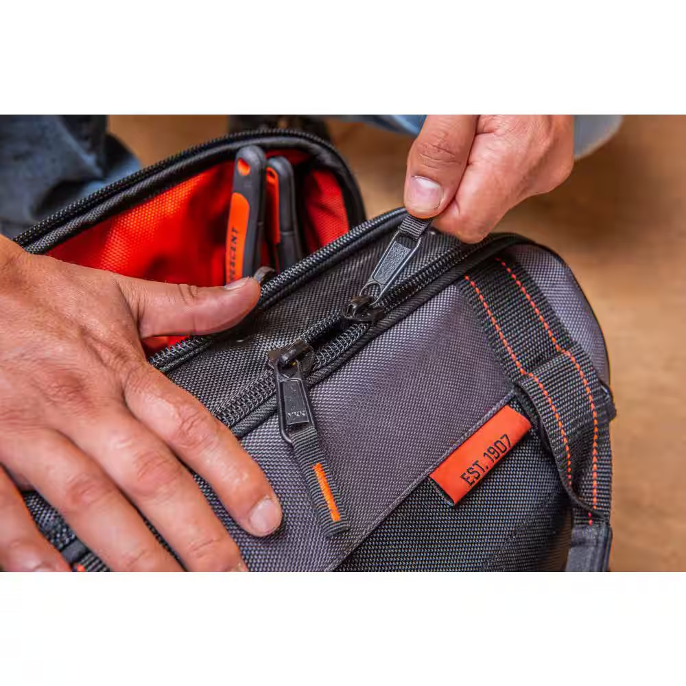 14 In. W Tradesman Closed Top Tool Bag