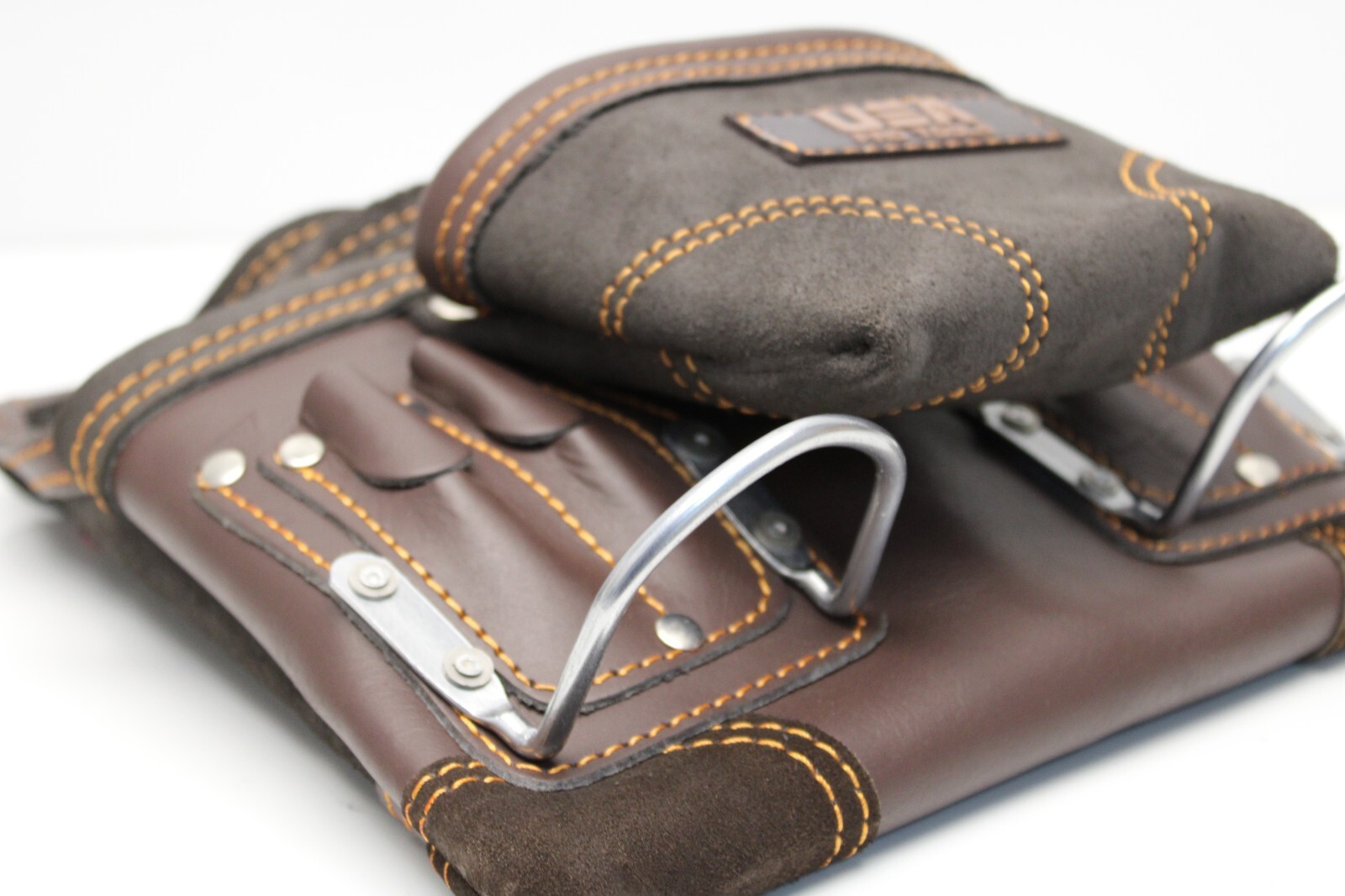 Ten Pocket Top Grain Leather Tool Pouch Carpenter,Construction,Framers,Handyman