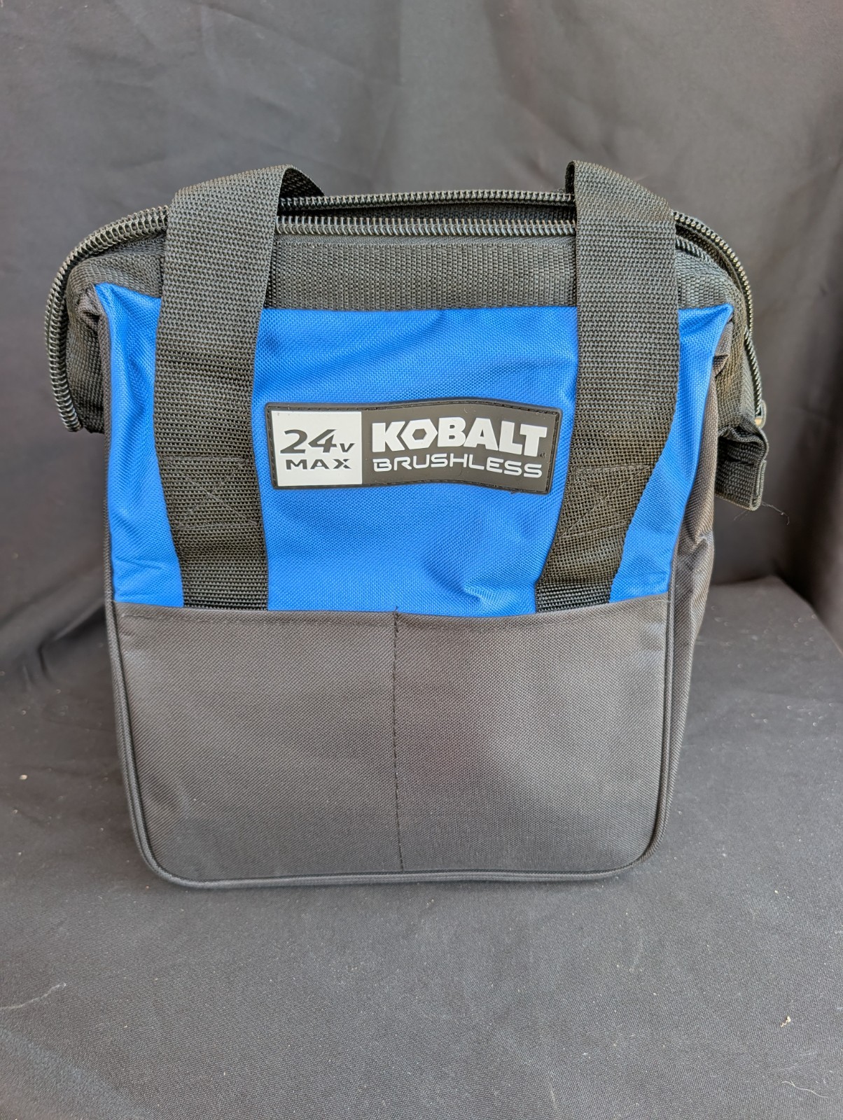 TWO Kobalt Brushless 24V Max Heavy Duty Zipper Tool Bag 10″x6″x12″