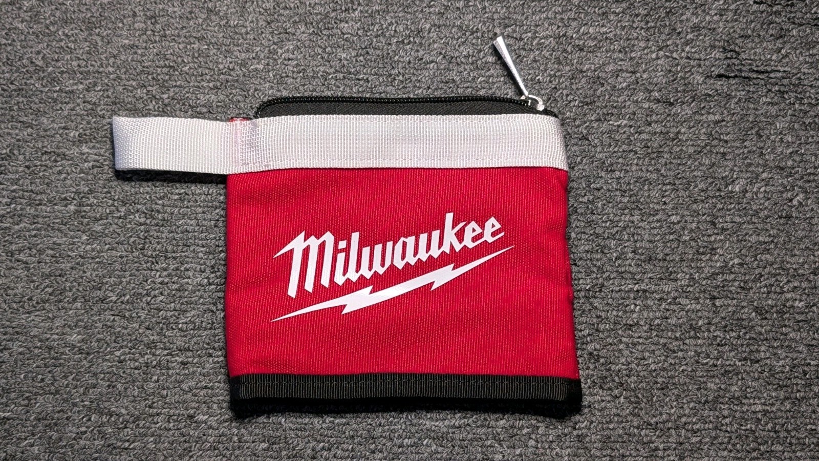 Milwaukee 48-22-8183 6 in, Canvas Zipper Pouch Small White **2 Pack**