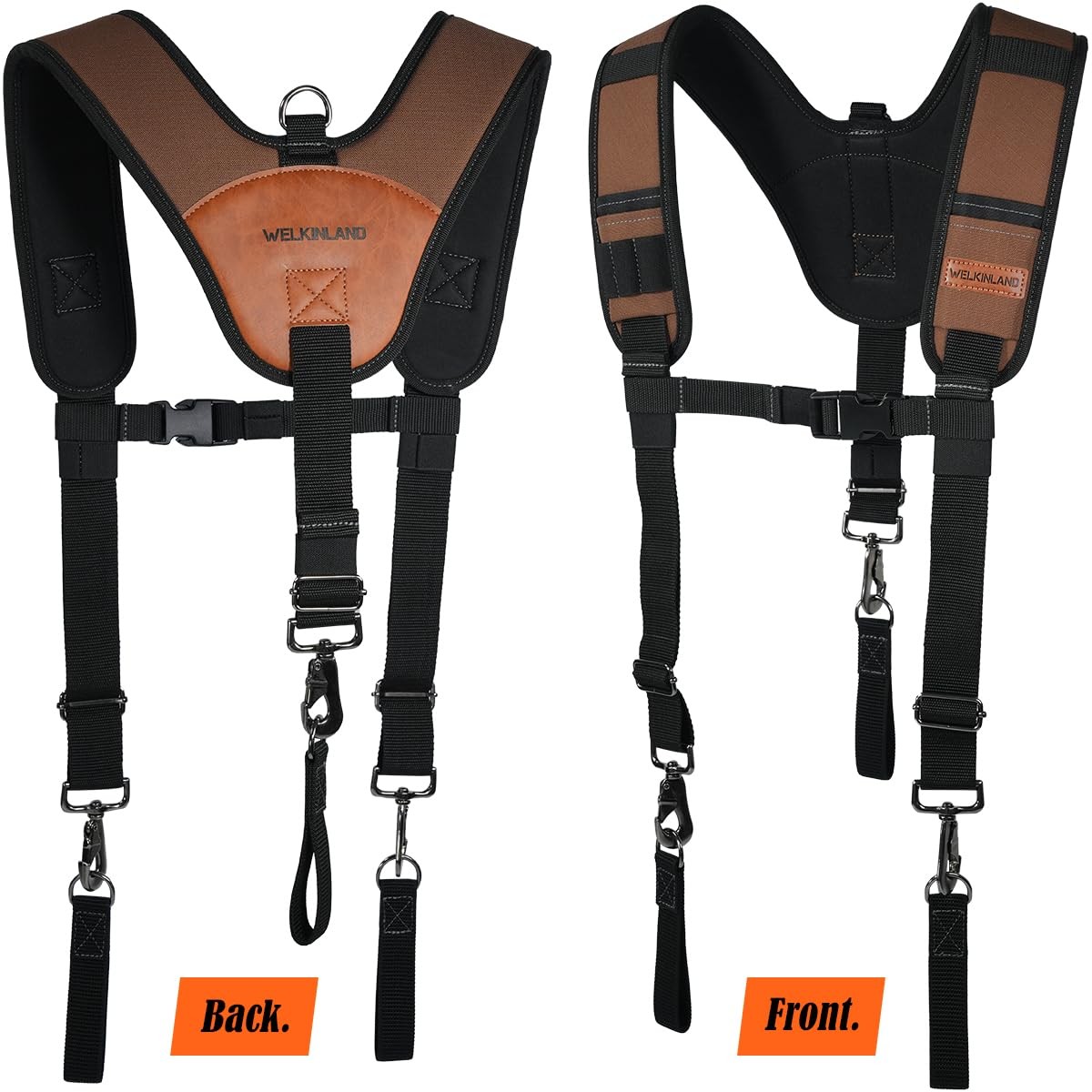 Heavy Duty Tool Belt Suspender Padded RipStop Construction Adjustable Men