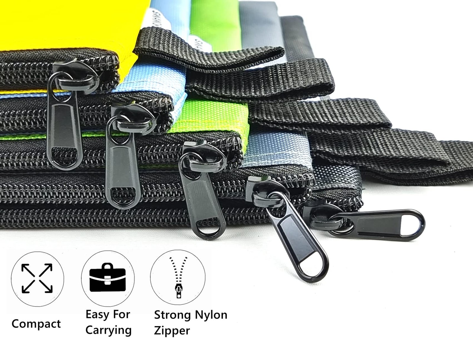 5 Pack Tool Bag Zipper Pouch, Premium Utility Multipurpose Storage Organizer …