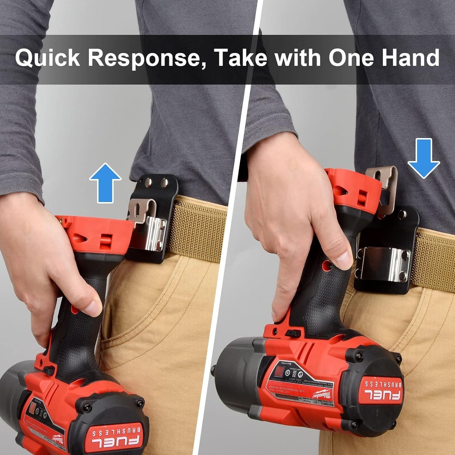 Quick Drill Holder Clip for Belt