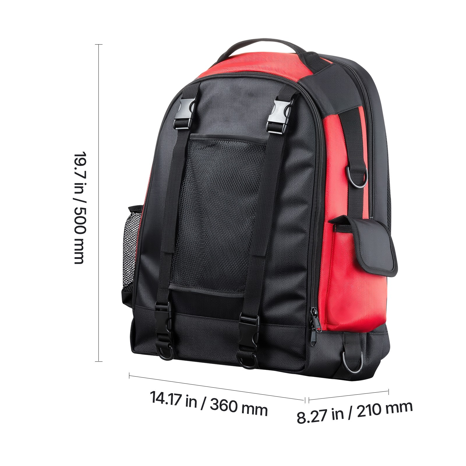 25.2L Welding Backpack 1680D Polyester Welder Backpack for Tool and Helmet