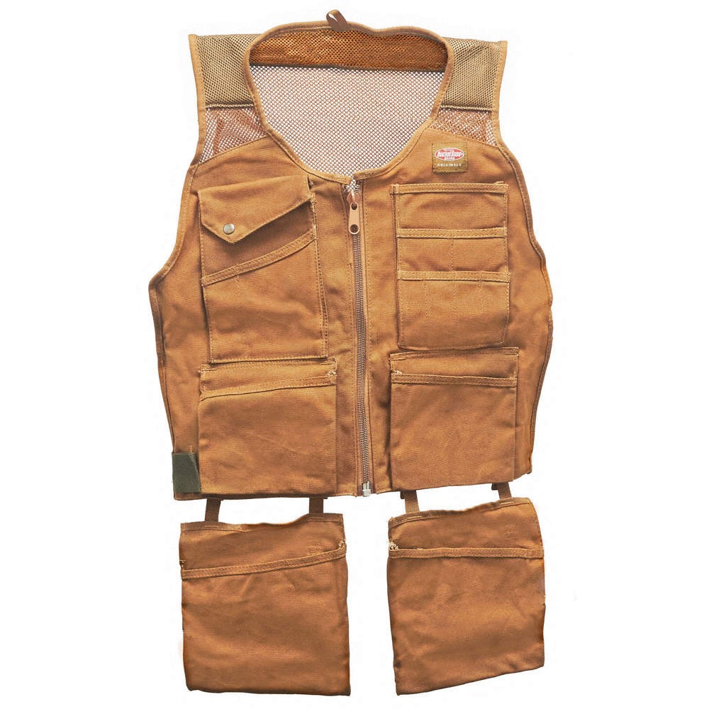 BUCKET BOSS 80450 Tool Apron,Brown,Canvas,Waist Size 38 in 52NZ01
