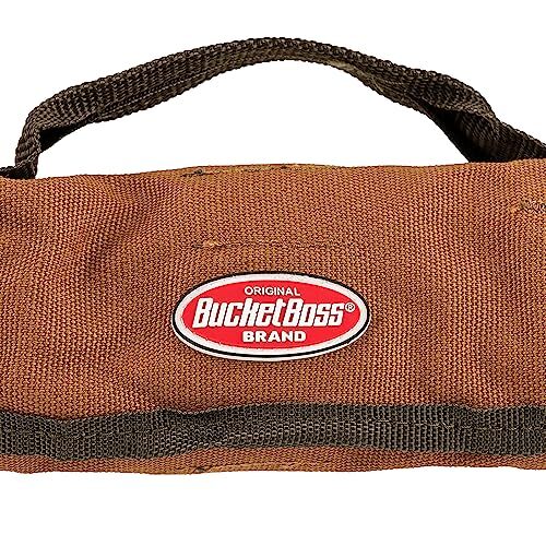 Heavy Duty Canvas Tool Roll Organizer with 25 Pockets and Quick Release Buckles