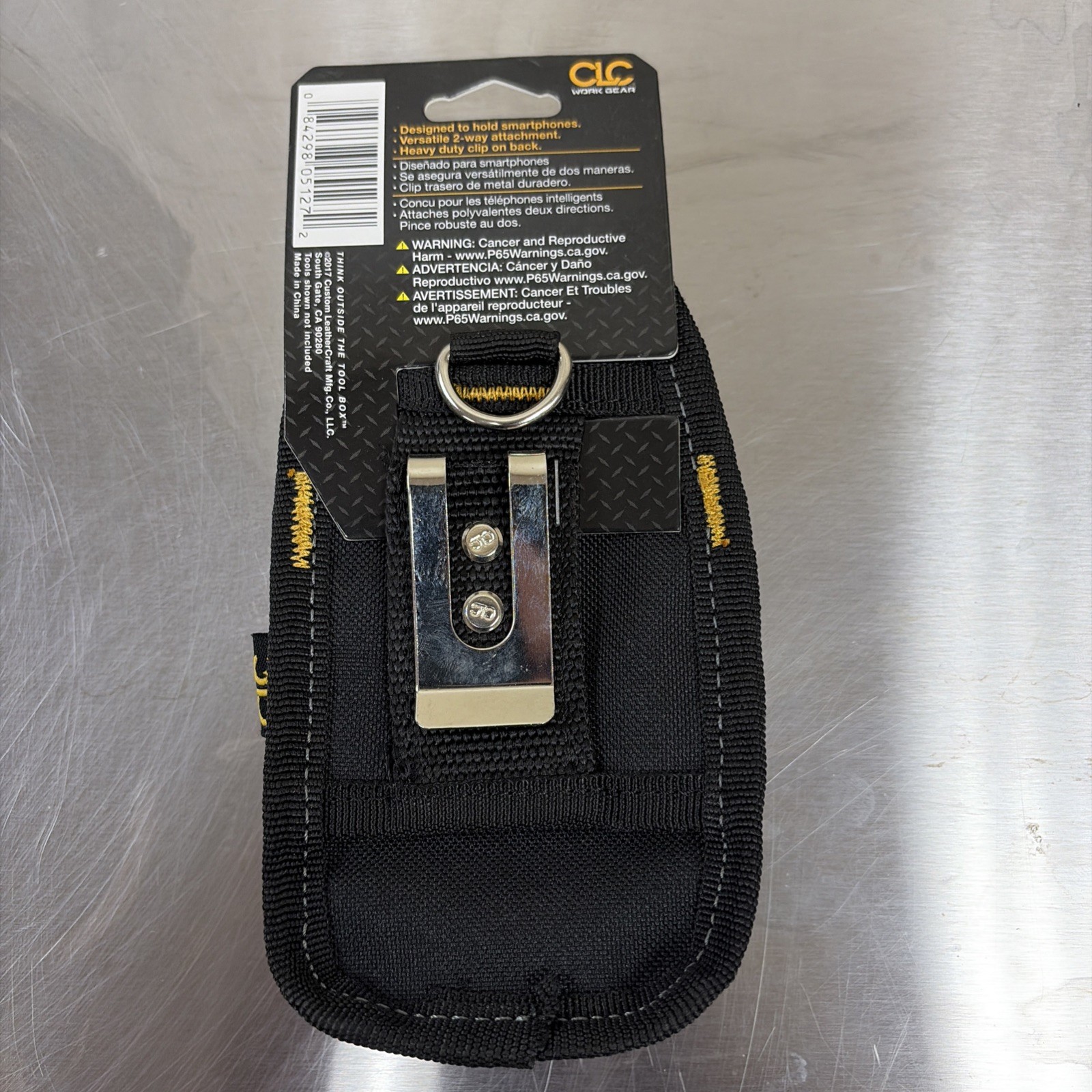 NEW! CLC Work Gear – #5127 Large Cell Phone Smartphone Holder w/ Heavy Duty Clip