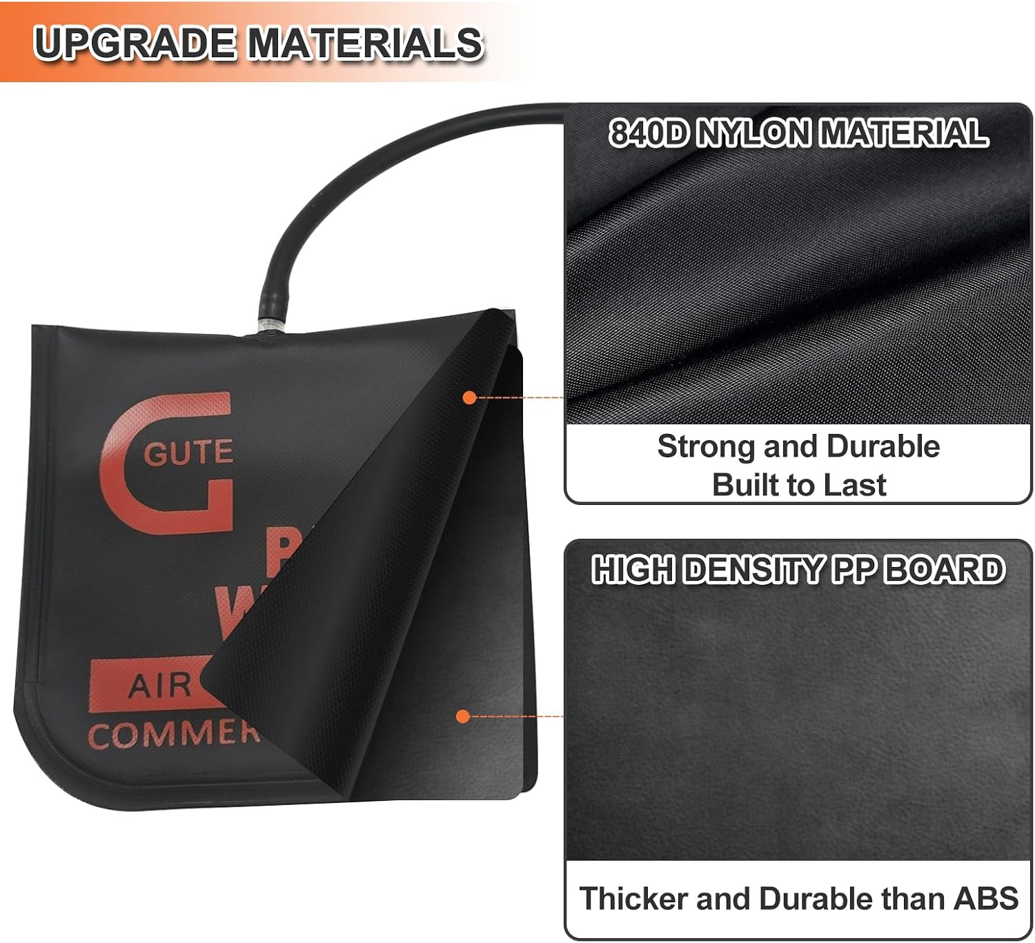 Air Wedge Bag Pump 330LB Inflatable Leveling Alignment Tool 6 Inch | 840D Nylon
