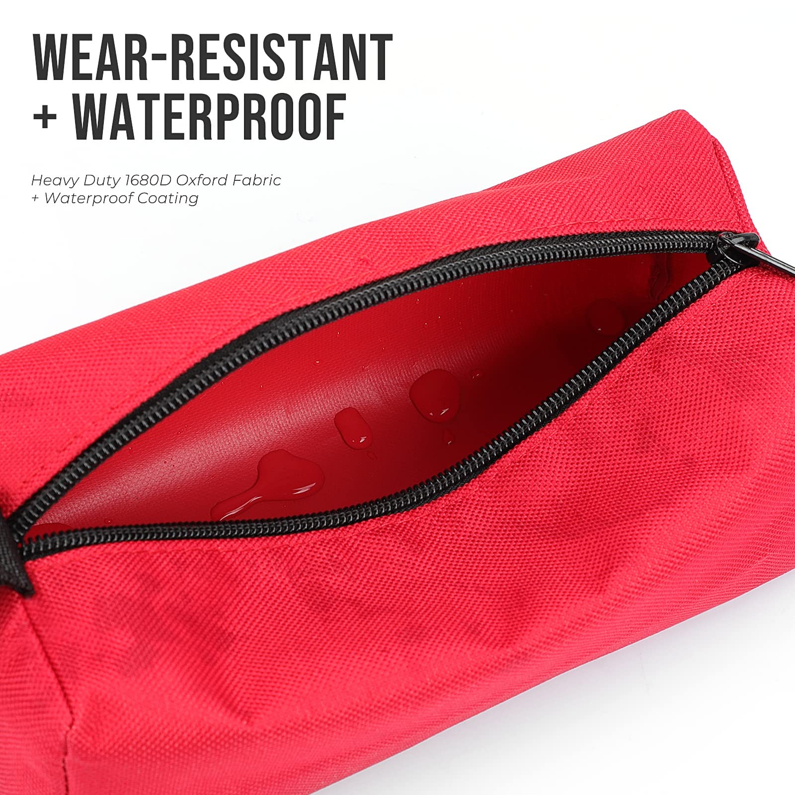 5 Pack Small Tool Bags Heavy Duty 1680D Waterproof Fabric Tool Pouch