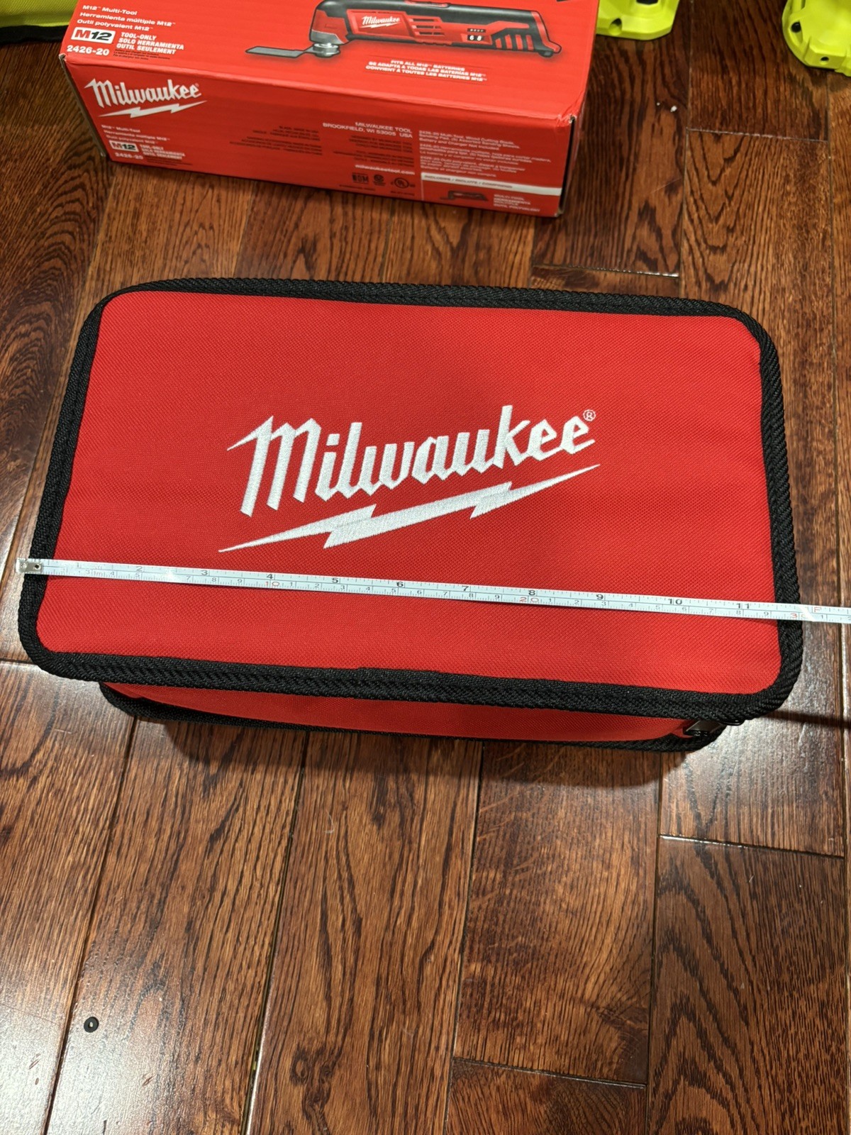 MILWAUKEE Fuel 12” M12 Contractor Soft Case Tote Empty Tool Bag 12x7x3.75 Red