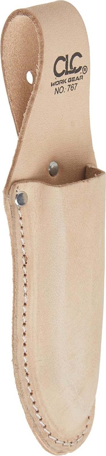 Durable CLC 767 Tan Leather Tool Holder with Slip Pocket – Heavy Duty Design