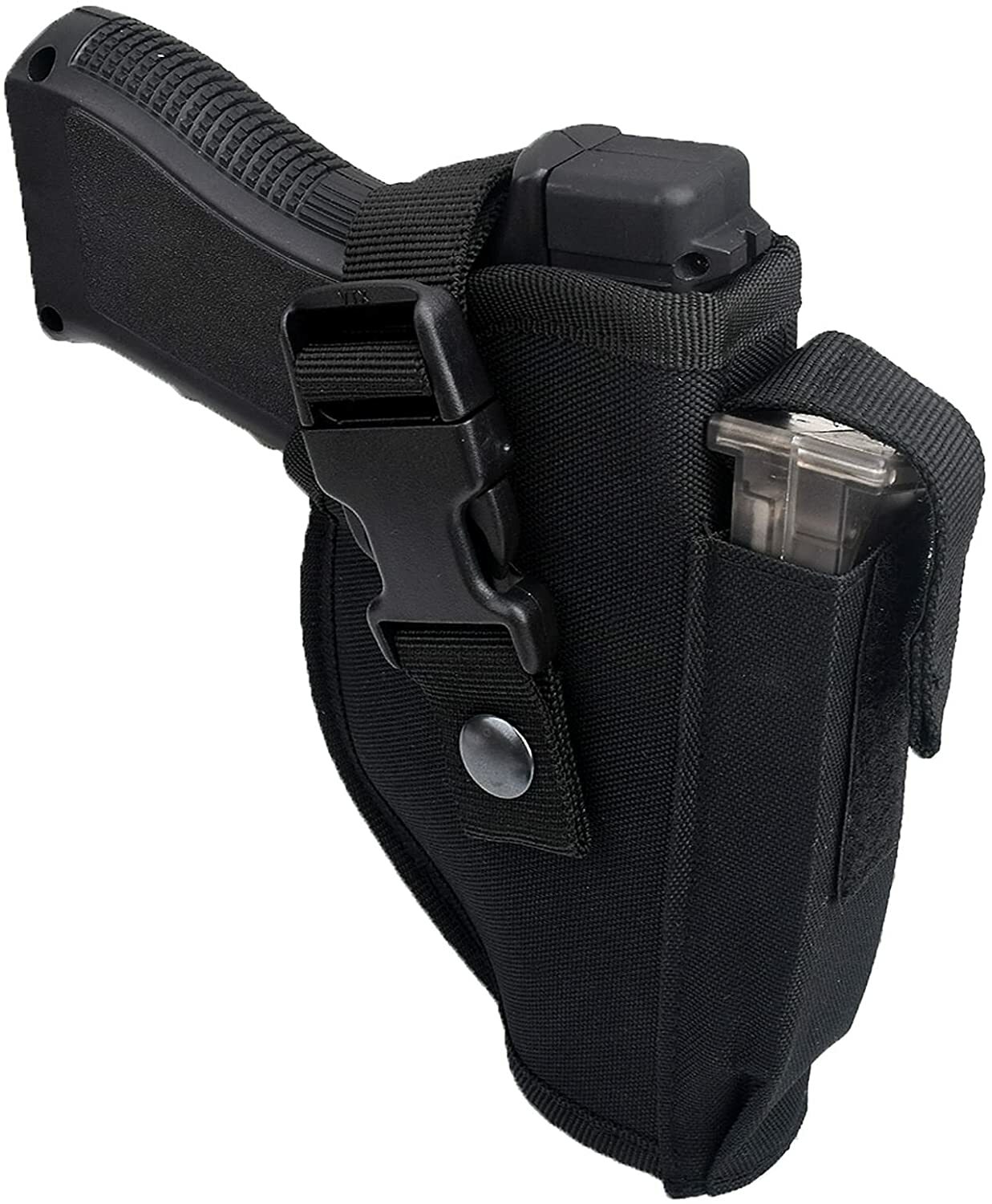Tactical Belt Gun Holster with Mag Pouch Universal Outside The Waistband Holster