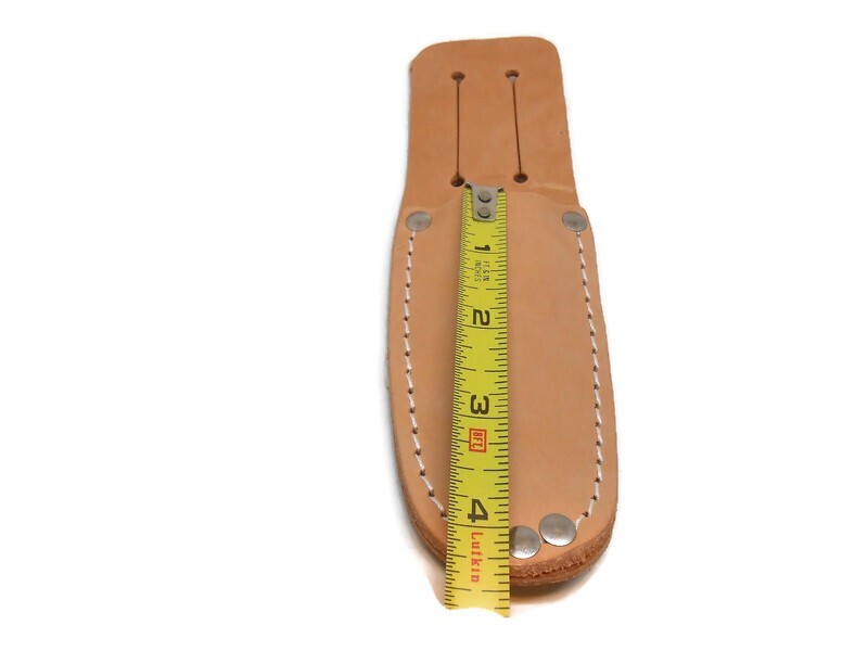 Single Pocket Design Knife Or Scissor Holster 2-1/4″ Belt Slot Made In The USA