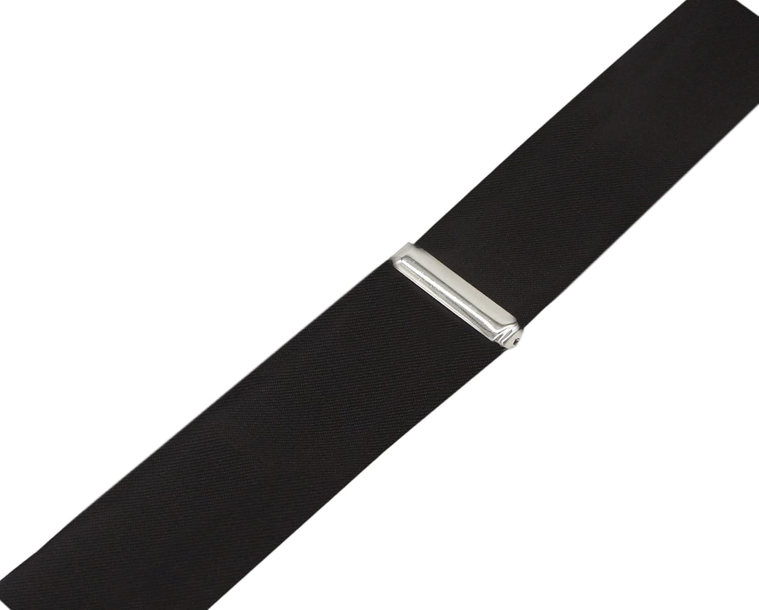 Men’s Suspenders X Back 2 Inches Wide with Extra Heavy Clips Adjustable Black