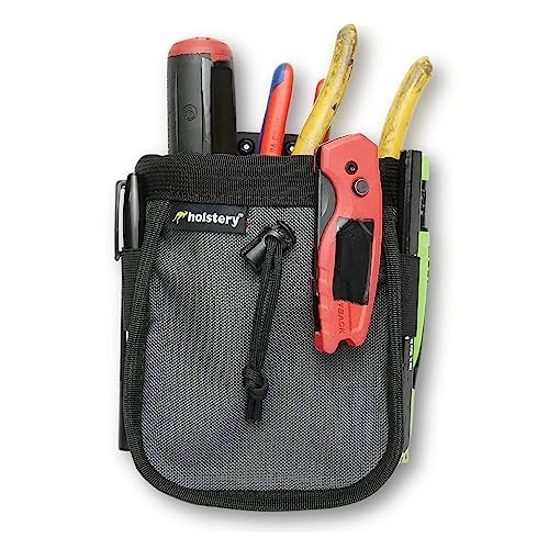 Clip-On Tool Belt Pouch for Electrician, HVAC, Plumber, Carpenter, Contractor –
