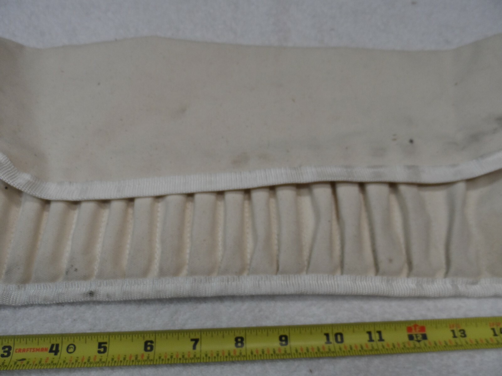 White Canvas Pouch for Chisels (Craftsman, Snap-On, Other) – made in USA
