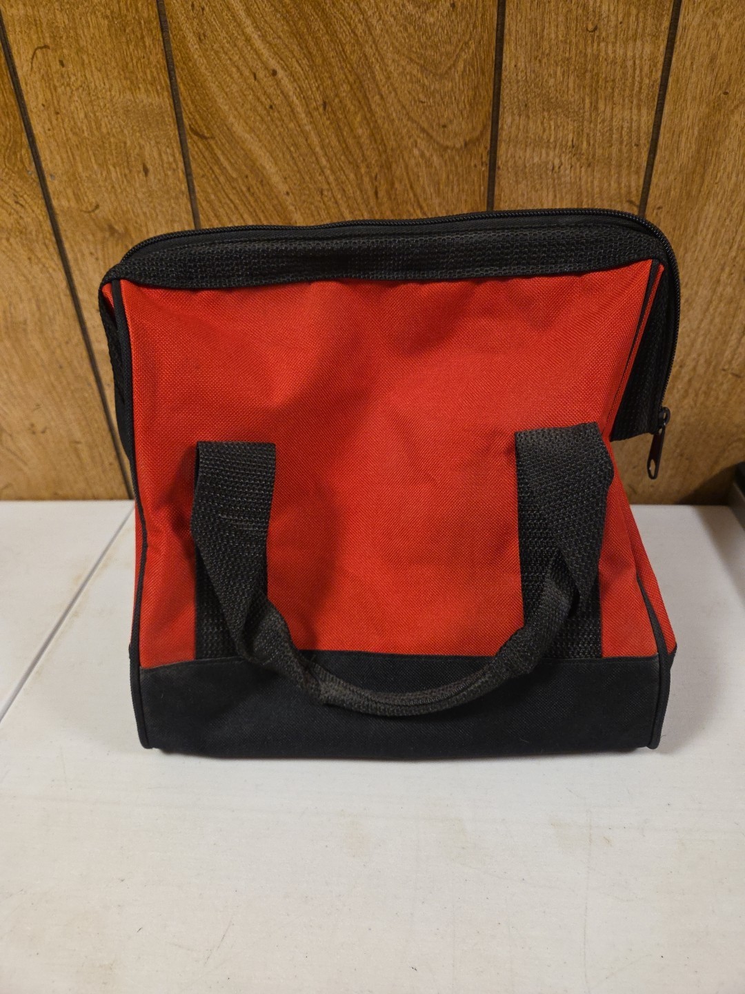 Milwaukee Canvas Soft Tool Bag 10 Inches Tall x 11 Inches Long Red w/Black Trim