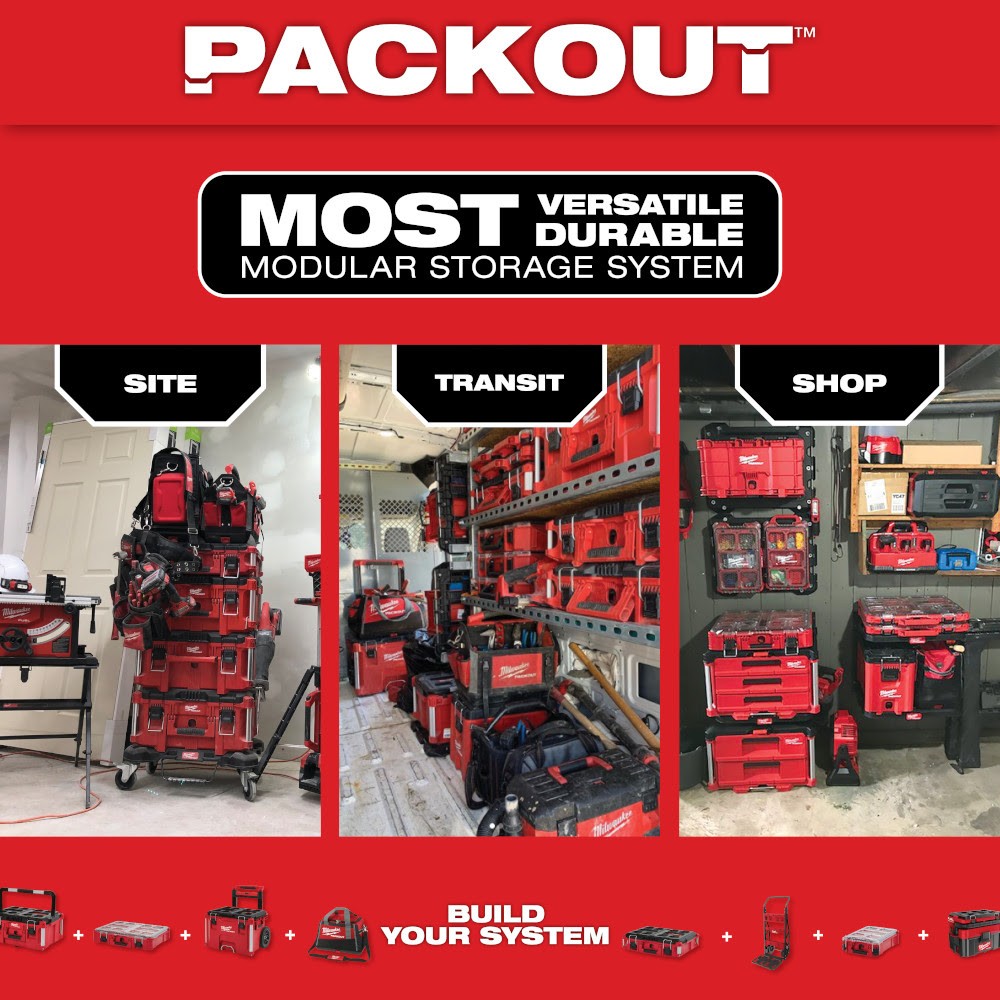 Milwaukee 48-22-8321 PACKOUT 15″ Impact Resistant Polymer Open Storage Tool Bag
