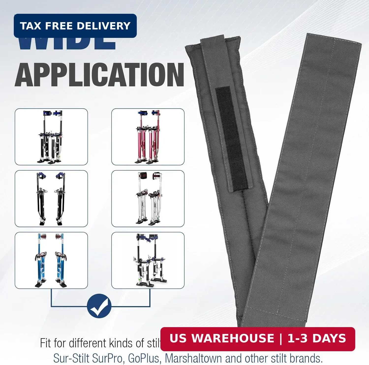 Stilt Straps Replacement, Drywall Stilt Straps Universal Fit, Padded Adjustab…