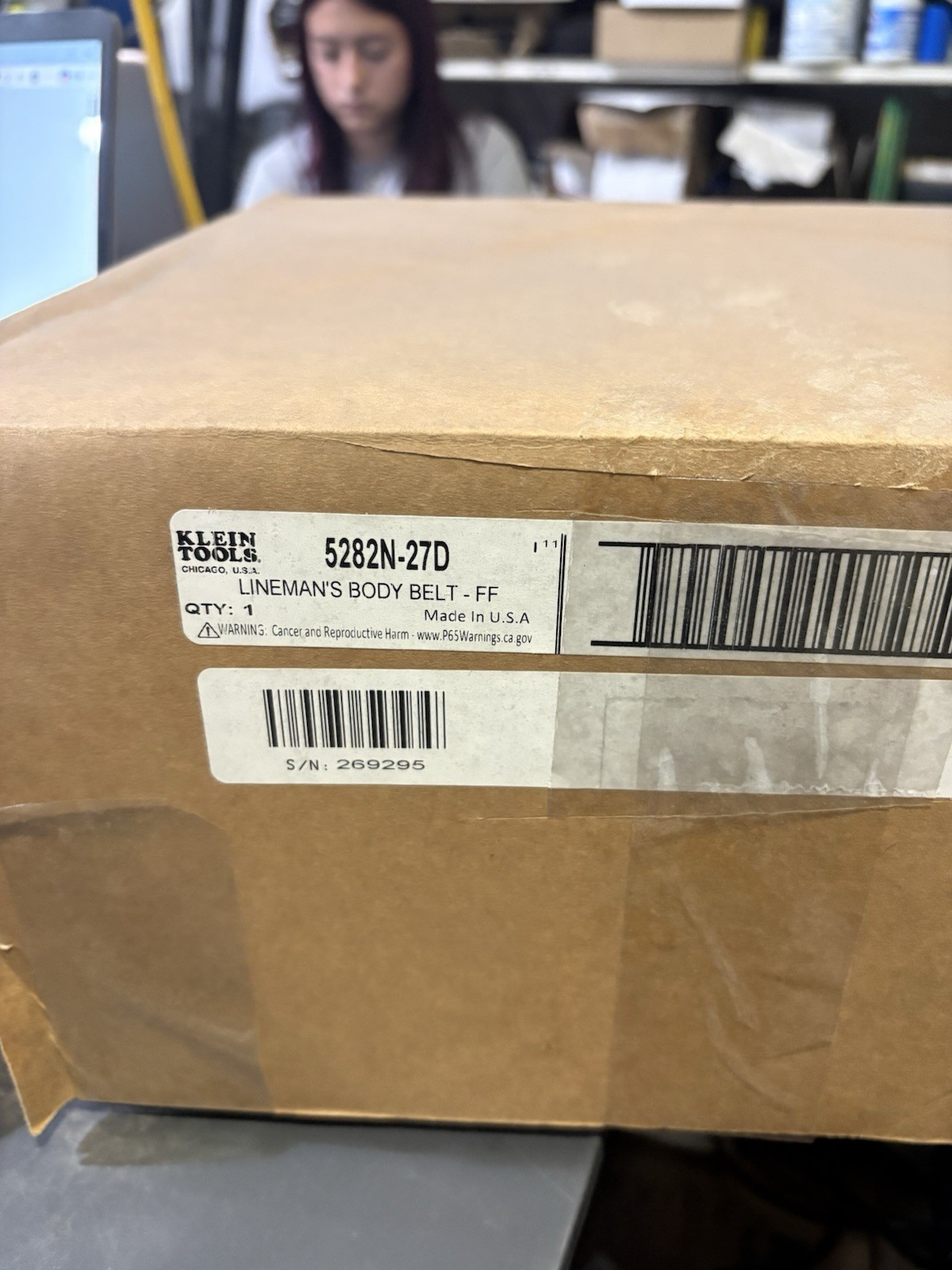 Klein Tools 5282N-27D Body Belt Style #5282N size 686mm