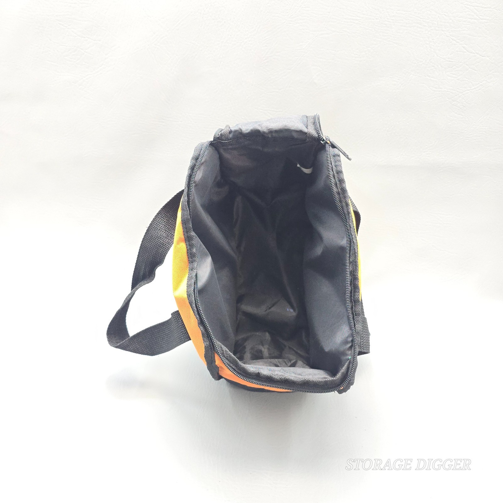 Ridgid Black Orange Heavy Duty Tool Storage Bag, Zip Closure, 11″ x 8″ x 6″