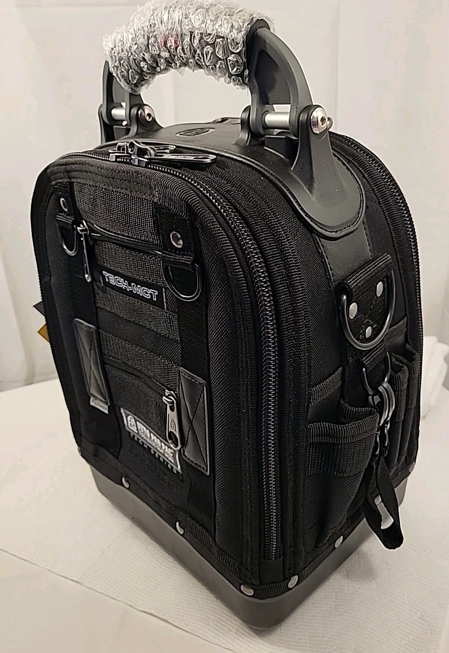 VETO PRO PAC 12 in 44 pocket weatherproof black nylon bag w/shoulder strap