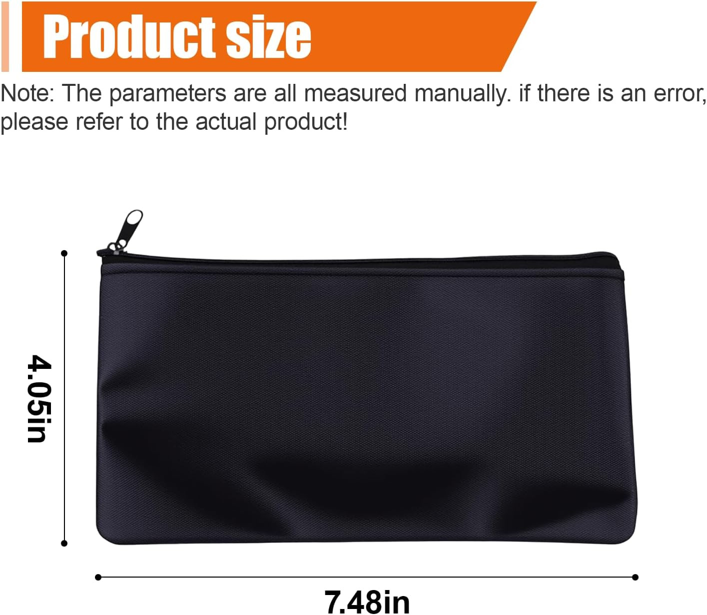 2PCS Car Tool Pouches with Zipper, Universal Oxford Cloth Waterproof Small Wrenc