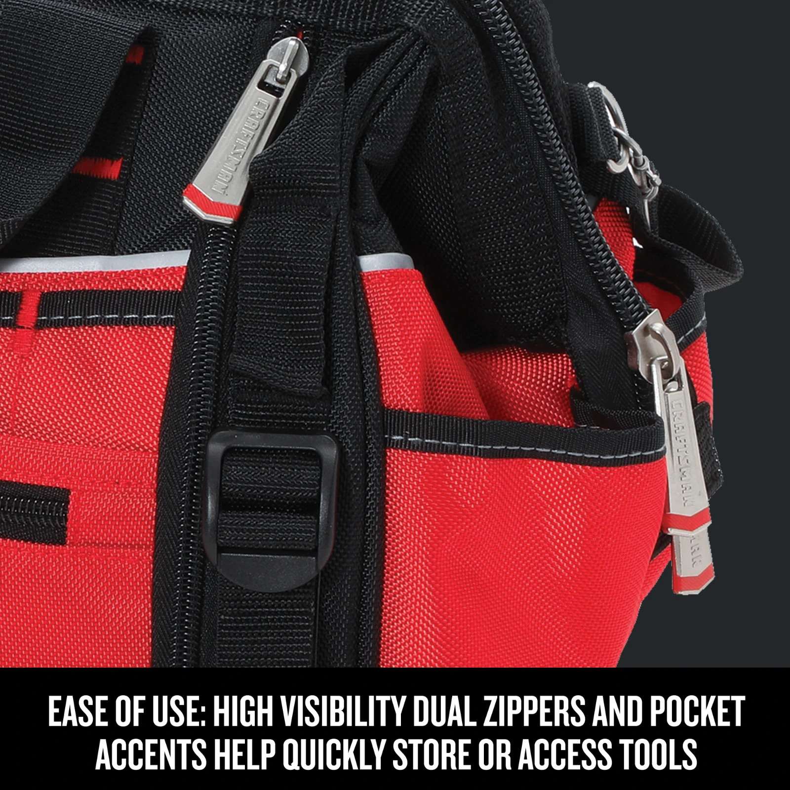 Craftsman VERSASTACK 17″ Tool Bag Red Black CMST17622