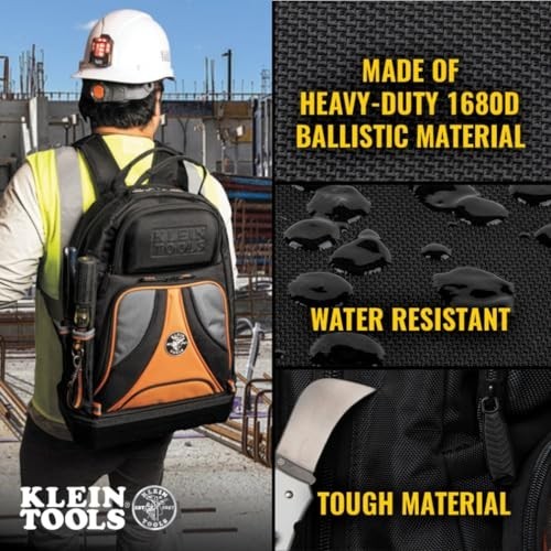 Heavy Duty Tool Backpack Organizer with 39 Pockets & Molded Bottom – Tradesman P