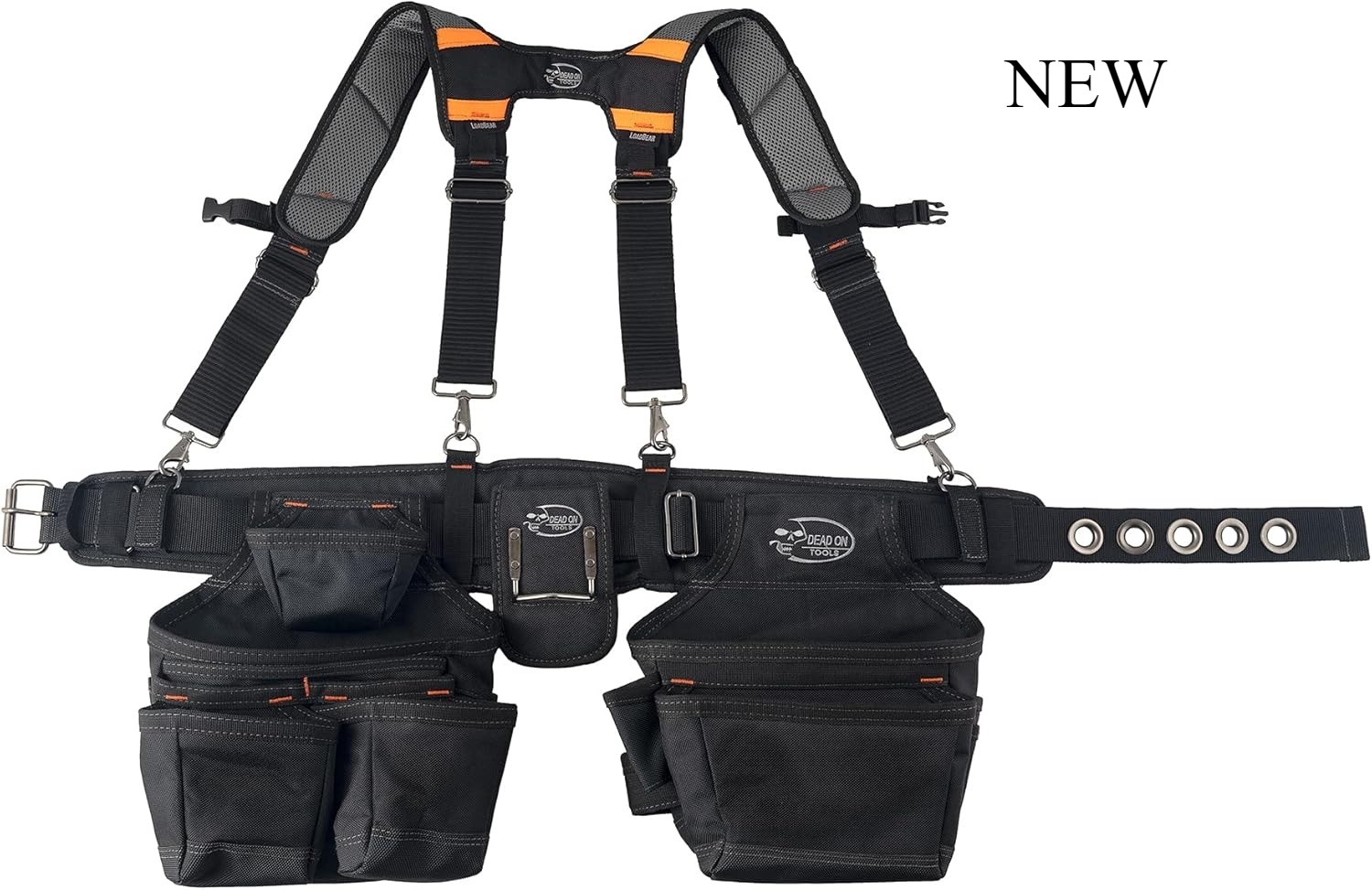 Dead On Tools – 1680 Denier Poly Carpenter’s Tool Belt, Black