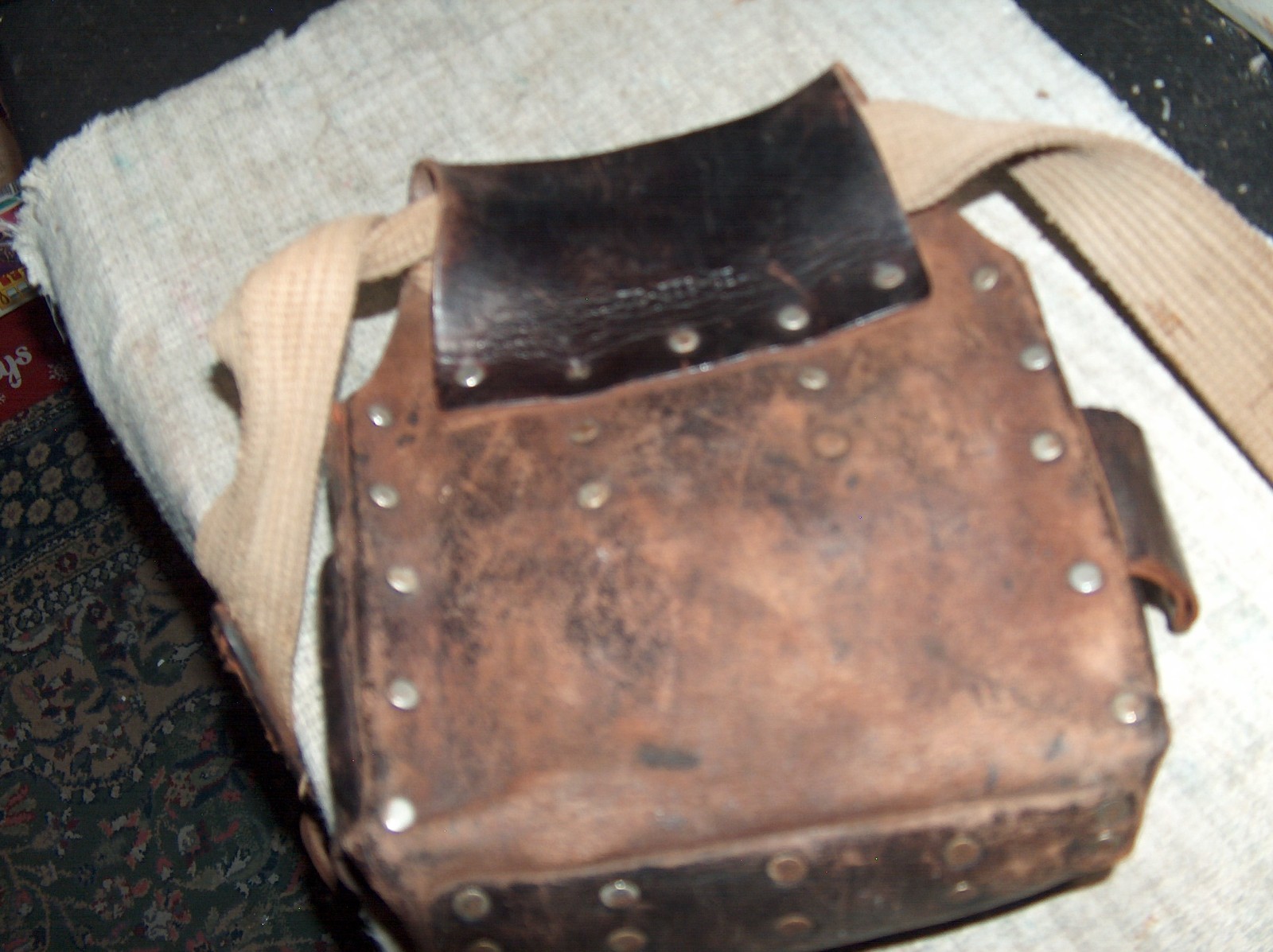 General Electric GE Vintage Leather Electrician Tool Belt.