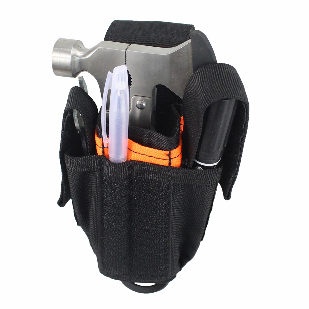 Tactical Molle Multi Tool Organizer Pouch Holder for Plier Knife Flashlight Case