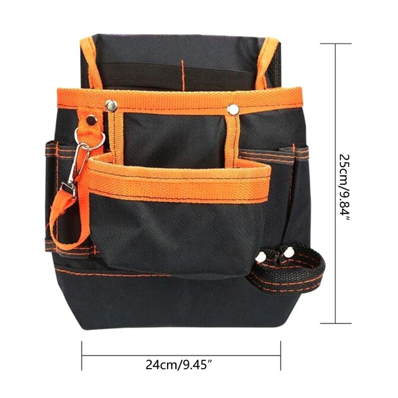 600D Oxford Cloth Tool Bag Maintenance Special Electrician Belt Bag for w/ 8x Po