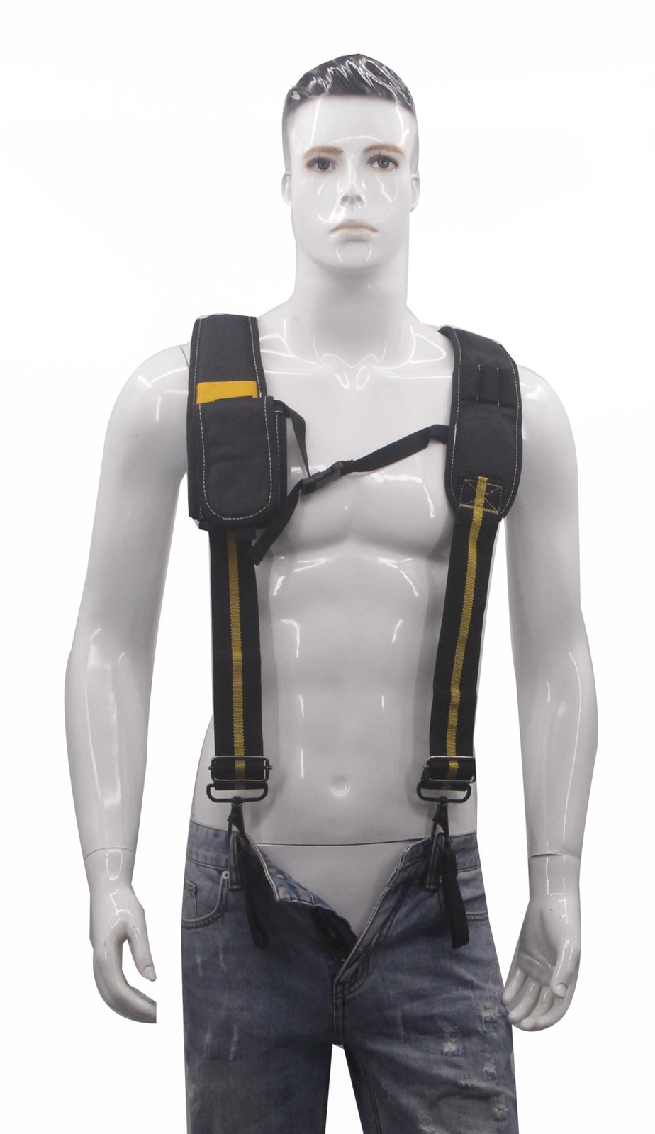 Tool Belt Suspenders Work Heavy Duty Padded Attachment Loops Men Harness