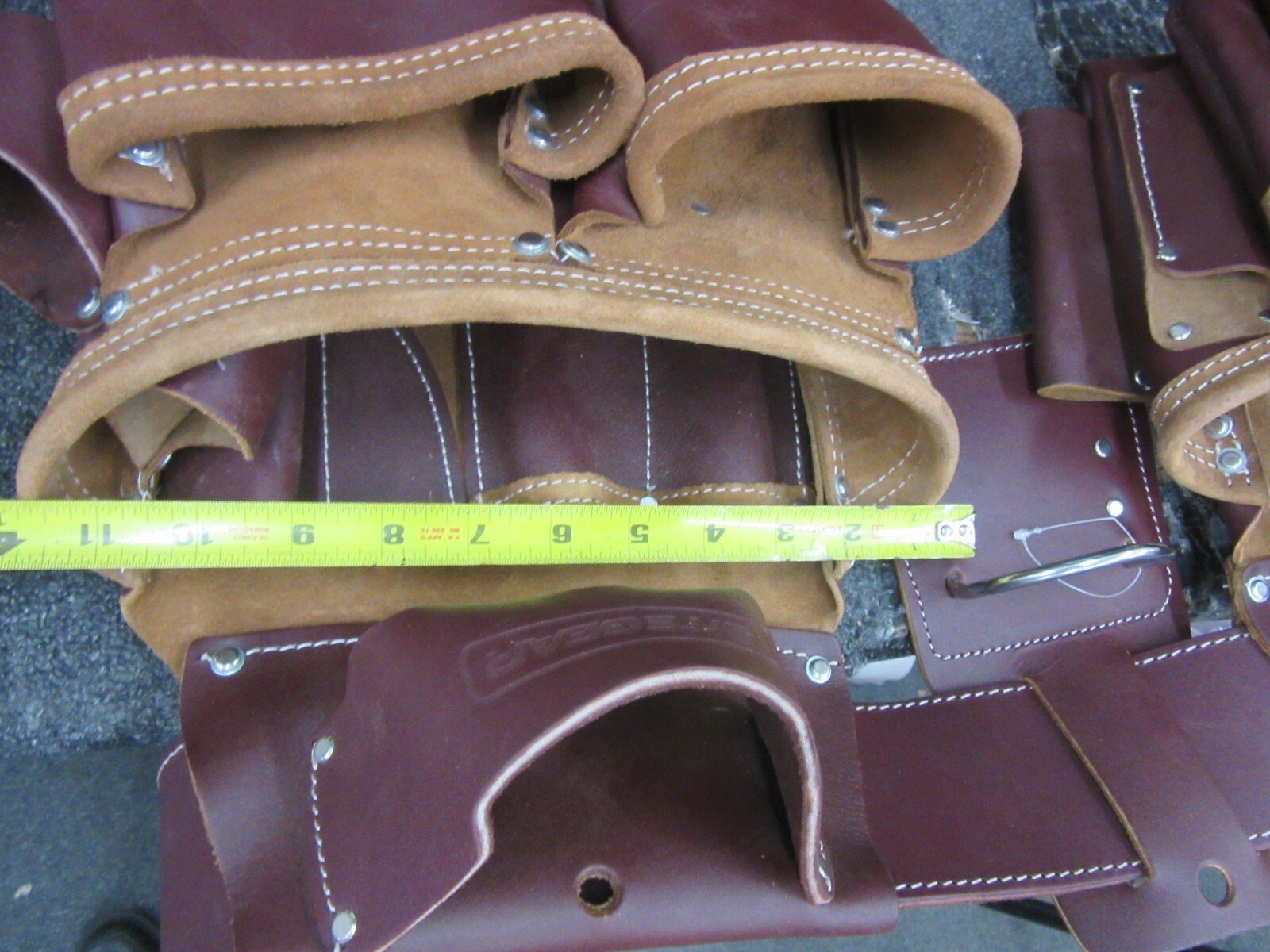Tool belt SITEGEAR professional leather 7 pouch toolbelt NEW framing etc.